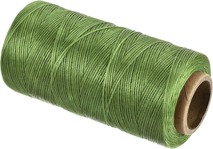 MECCANIXITY Waxed Thread, 284 Yard 0.8mm 150D Flat Wax Thread Polyester Waxed by MECCANIXITY