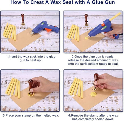 Yoption 15 Pieces Light Yellow Glue Gun Sealing Wax Sticks - Image 7