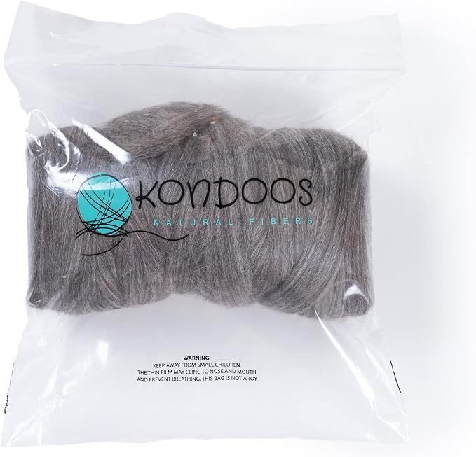 Kondoos Multi Colored Natural Wool roving, 1 lb. Best Wool - Image 3