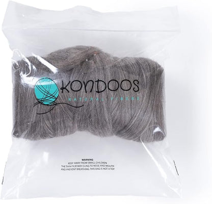 Kondoos Multi Colored Natural Wool roving, 1 lb. Best Wool - Image 3