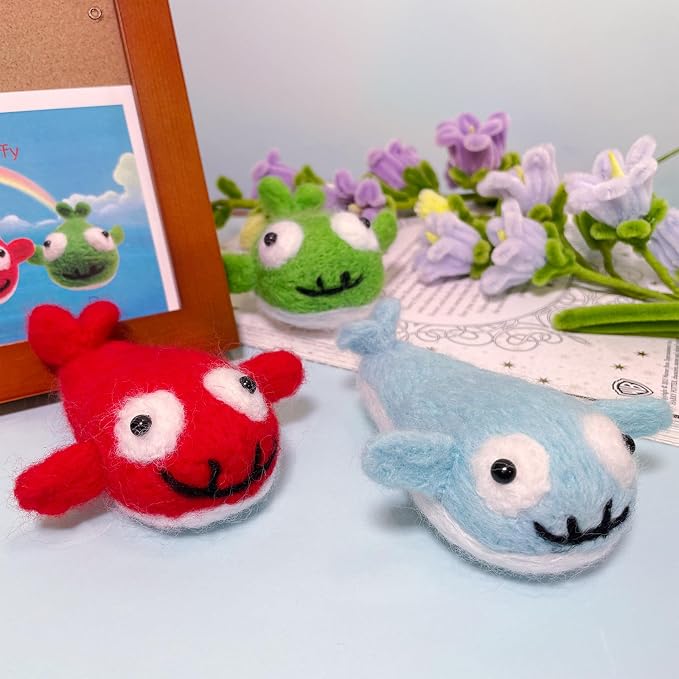 Needle Felting Kit, Animal Doll Making Set by PokeaFluffy