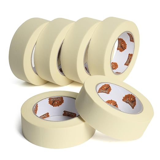 TAPEBEAR General Purpose Masking Tape 1.41 Inches x 60 Yards, DIY Arts Crafts by TAPEBEAR