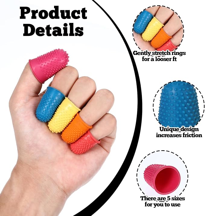 25 PCS Silicone Finger Protectors, Rubber Fingers Tips, Rubber Finger Tips - Image 3