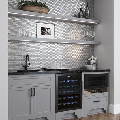 Glass Penny Round 1.03 sq ft/Piece Pack of 1, Kitchen Backsplash, Shower Walls - Image 4