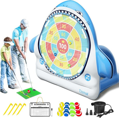 Inflatable Golf Game Set, Outdoor & Beach Golf, Party Darts and Indoor Darts by Tzsmat