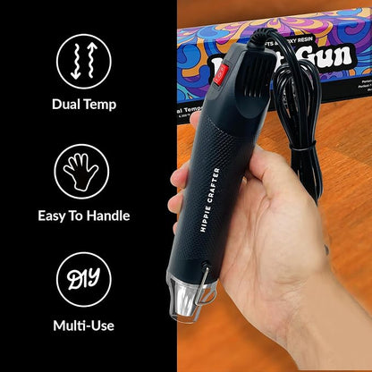 Craft Heat Gun for Crafts, 2-Speed 300W Mini Hot Air Torch Tool for Resin - Image 2