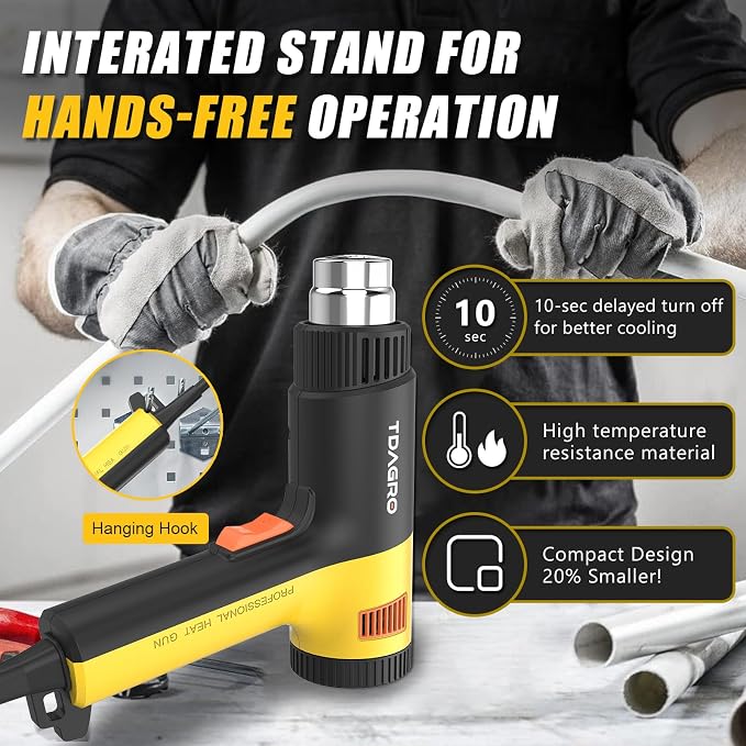 Heat Gun 1.5s Fast Heating, Compact but Powerful Heat Gun - Image 5