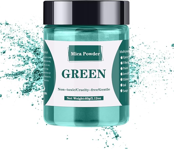 Mica Powder - 60g Mica Powder for Epoxy Resin - Pearl Pigment Powder Dye for by LightStone