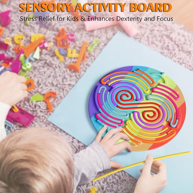 Sensory Activity Board for Kids Toddler Boys, Sensory Fidget Toys for Stress - Image 2