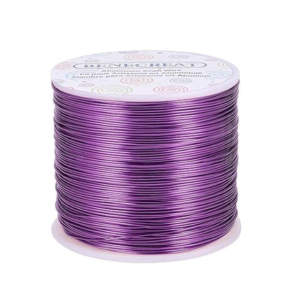 BENECREAT 20 Gauge 770FT Aluminum Wire Anodized Jewelry Craft Making Beading by BENECREAT