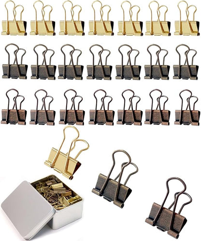Standard Binder Clips 1in 24-Pack by SHAOUMAN