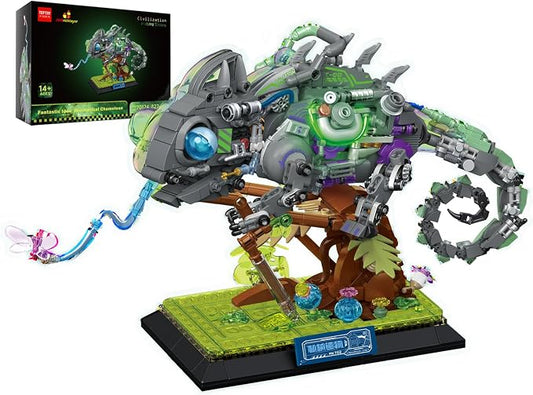 JMBricklayer Adult Building Sets Mechanical Chameleon 70124, Cool Rainforest by JMBricklayer