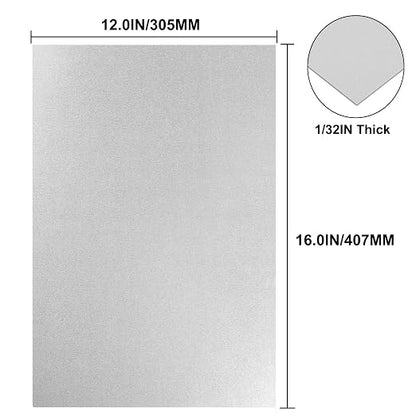 Galvanized Metal Sheet 12" x 16" x 1/32" Inch Galvanized Steel Sheet Plates - Image 3