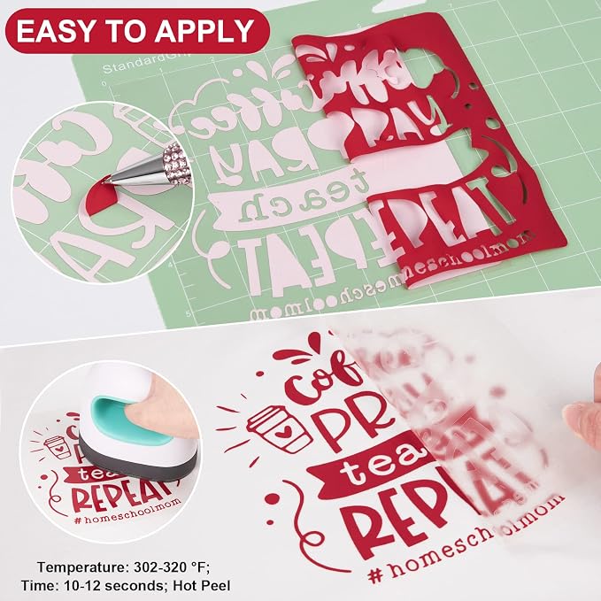 VINYL FROG Heat Transfer Vinyl Roll HTV Vinyl - Image 3