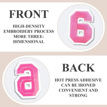 Number Iron On Patches, Numbers 0-9 Embroidery Applique Patch, DIY Decorative - Image 3