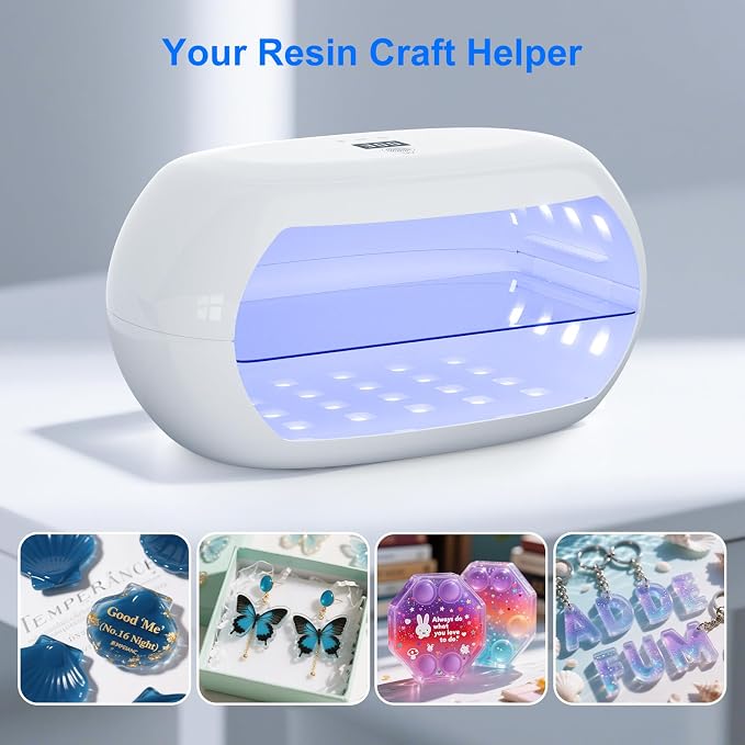 PUWANJILI UV Light for Resin, 360° Ring Dual-Layer & Adjustable Time Setting UV - Image 7