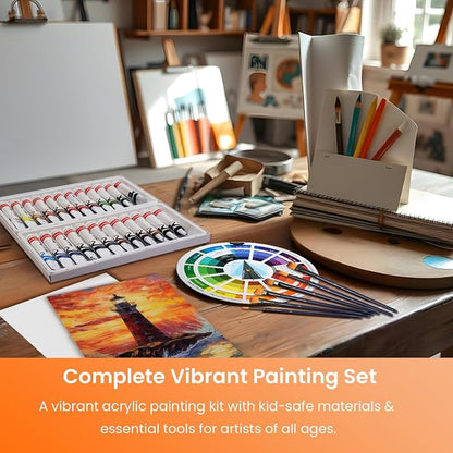 Falling in Art Acrylic Paint Set, Canvas Painting Kit - Image 2