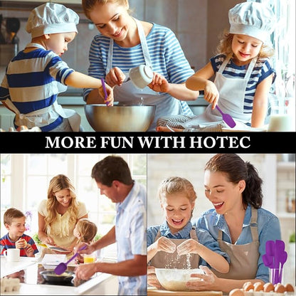 HOTEC 600℉ Heat Resistant BPA-Free Silicone Rubber Spatula Set - Image 6