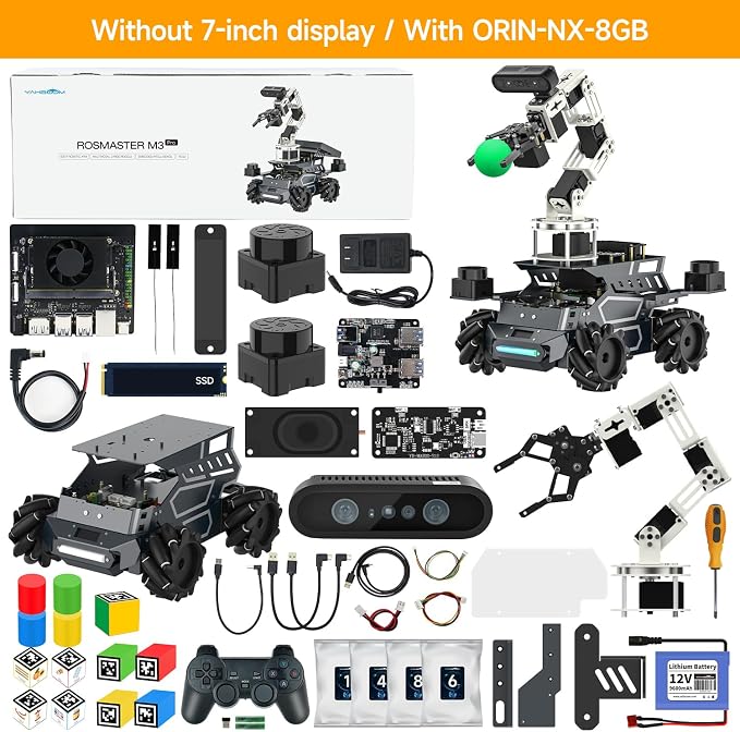 Yahboom ROS2 AI Robot Kit with Jetson Orin NX 8GB Super Large AI Model Supports - Image 9