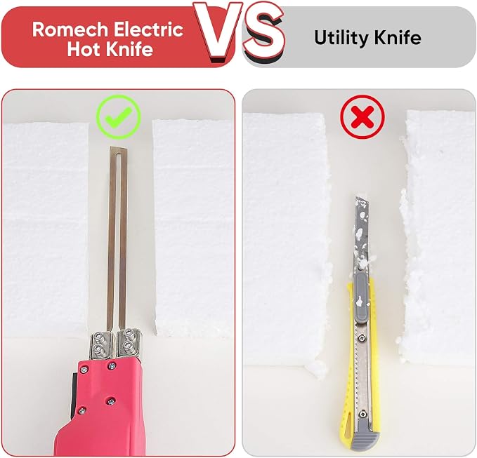 ROMECH Foam Cutter Pro Electric Hot Knife, 200W Styrofoam Cutting Tool Kit- - Image 4
