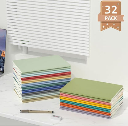 Oucaru Journaling Notebooks A5 Notebook college Blank Sketch Book 32 Pack Small - Image 4