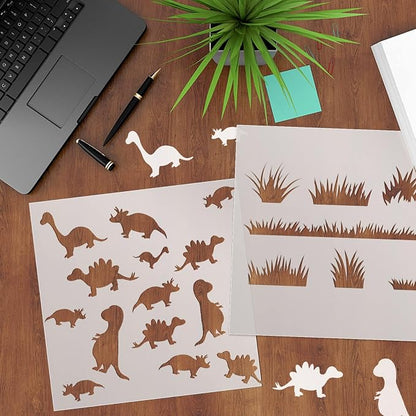 FSWCCK 25 Pcs 10mil 12 x 12 Inch Milky Translucent PET Blank Stencil Sheets - Image 7