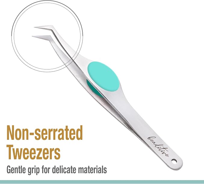Beaditive High Precision Angled Tip Tweezers - Image 2