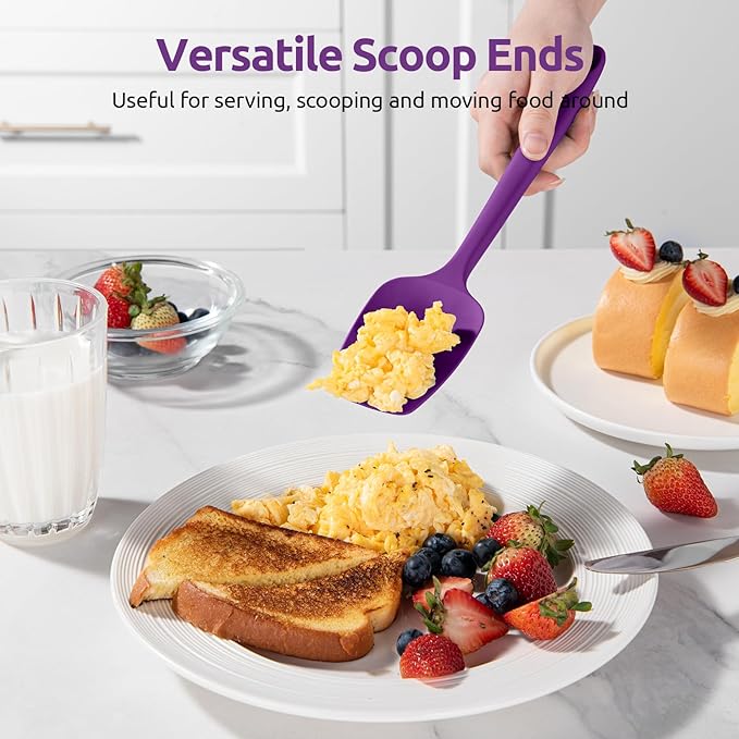 U-Taste Silicone Spatula Set: 600ºF High Heat Resistant, Seamless Food Grade - Image 7