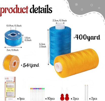 184 Pcs 80 Color Thread for Sewing Machine, 500 Yard Sewing Machine Thread & - Image 7
