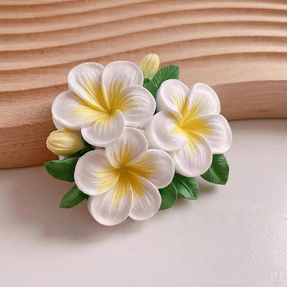 2Pcs Frangipani Flower Candle Wax molds Silicone Shapes - Image 6