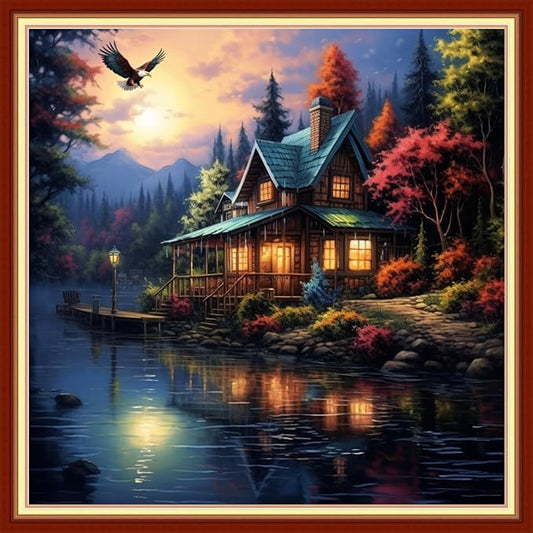 Joyhoor Cross Stitch Kits for Beginners Stamped Cross-Stitch Supplies by JoyhoorCrossStitchKits