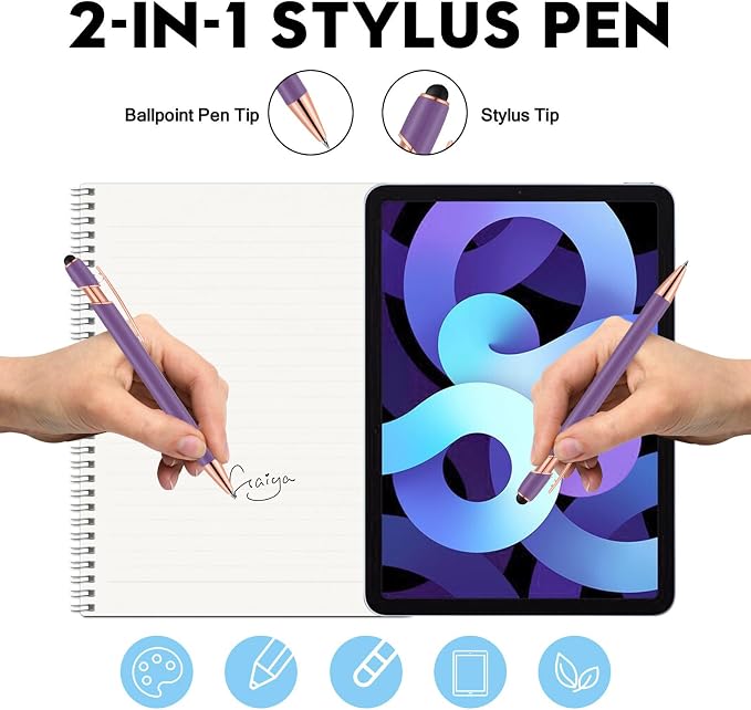12 PCS 2 in 1 Stylus Ballpoint Pen - Image 2