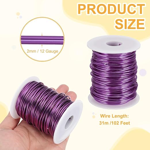 uxcell 12 Gauge / 2mm Anodized Aluminum Wire - Image 2