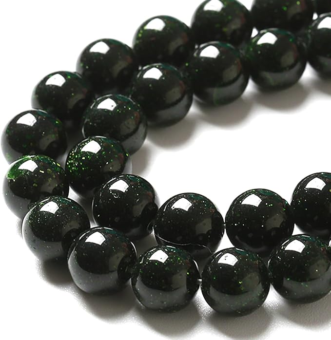 8MM 90pcs Natural Green Sandstone Energy Healing Beads Round Loose Beads - Image 4