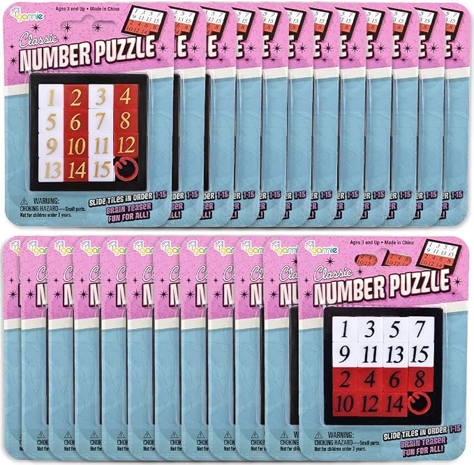 Gamie Slide Puzzles for Kids – Set of 24 Pocket-Sized Hand Puzzle Games - Image 7