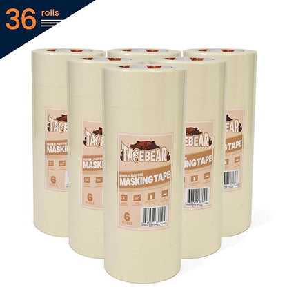 TAPEBEAR General Purpose Masking Tape 2 Inch x 60 Yards, DIY Arts Crafts - Image 7