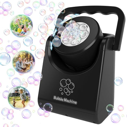 Bubble Machine for Kids Toddlers, Automatic Bubble Blower, Portable Adjustable by IFLOVE