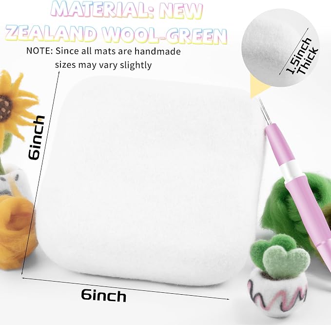 NFAMRZCAR Needle Felting Mat, Instruction - Image 2