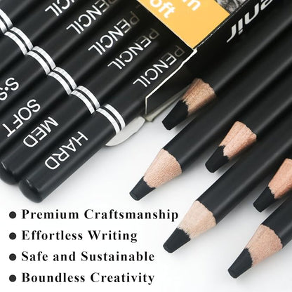 Charcoal Pencils for drawing, Charcoal Drawing Pencils, Art Supplies for Artist - Image 2