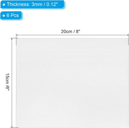PATIKIL 6x8 Canvas Boards for Painting, 6 Pack 100% Cotton Square Triple Primed - Image 2