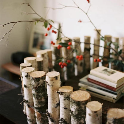 6-Pack White Birch Logs for Fireplace - Image 6