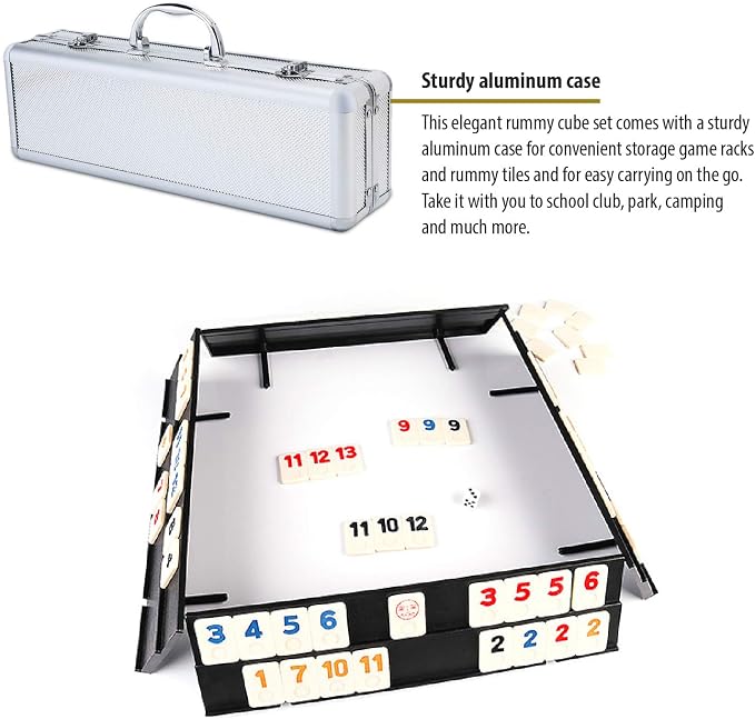 ERLLE - 106 Rummy Tiles Game Set - Image 5