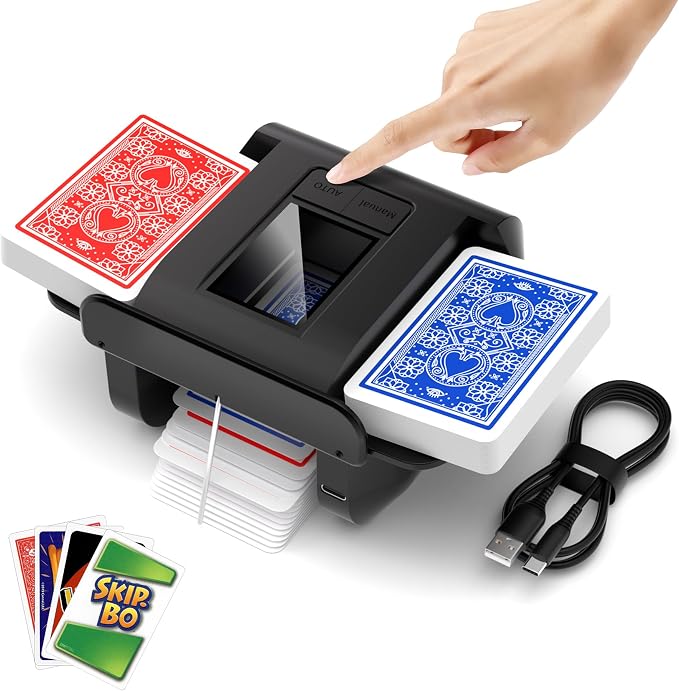Automatic Card Shuffler, Rechargeable Cards Shuffler Machine by Unknown