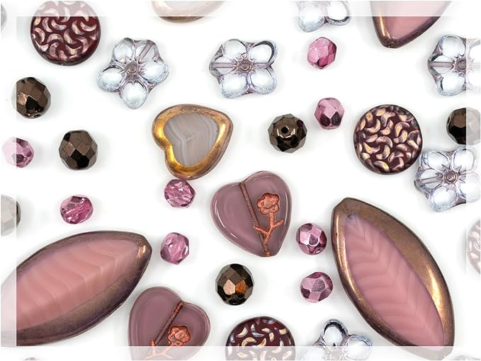45+ pcs of Focal Glass Bead Mix by CzechBeadsManufacturer