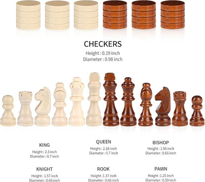Chess Set Board for Kids & Adults, Portable Folding Leather Chess Boards - Image 7
