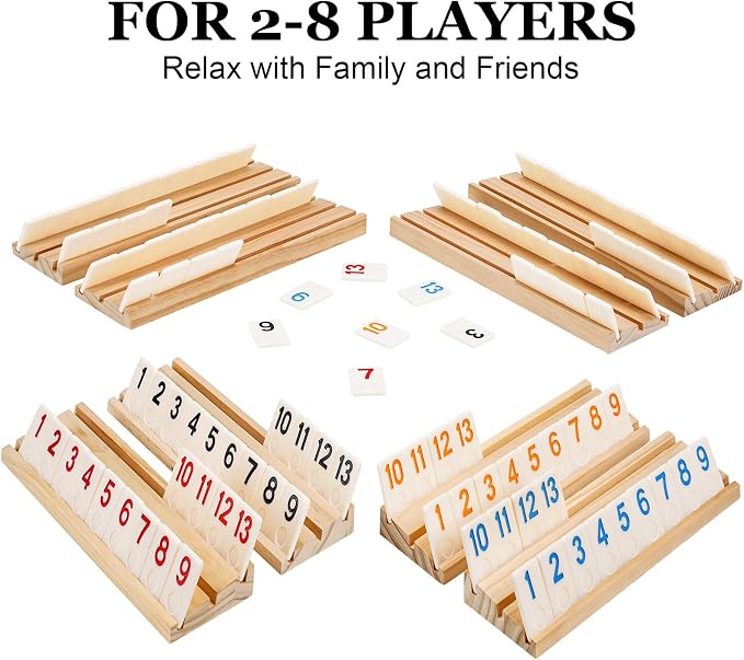 Upgraded 6-8 Players Rummy Cube Board Game Set - Image 2