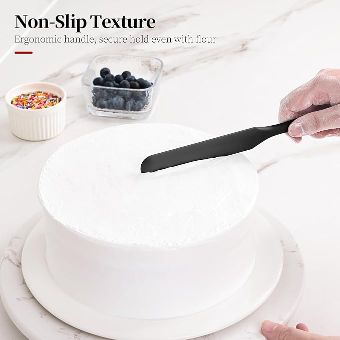 600ºF Heat Resistant Spatulas, High Heat Food Safe Semless Kitchen Silicone - Image 8