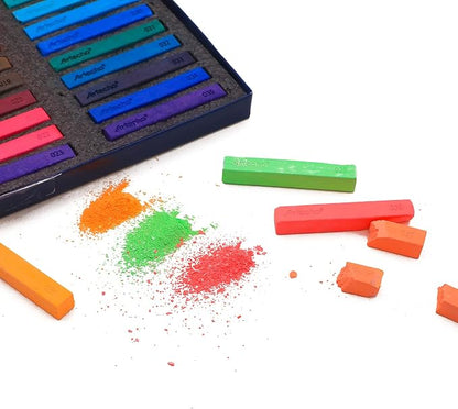 Artecho 48pcs Soft Pastels, 46 Colors Including 4 Fluorescent Colors, Extra - Image 5
