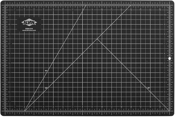 ALVIN GBM Self-Healing Cutting Mat 12 x 18 inch | Double-Sided Green/Black | - Image 2