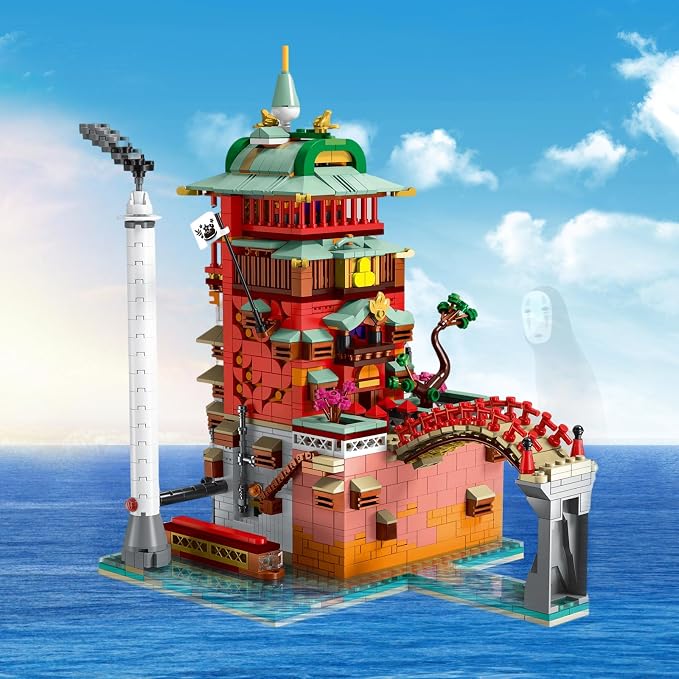 Flowers Japanese Castle House Building Kit Compatible - Image 5